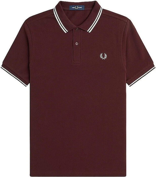 Fred Perry M3600 Poloshirt kurzarm bordeaux (Herren) (M3600-597)