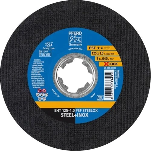 Pferd EHT 125-1.6 PSF STEELOX/X-LOCK Trennscheibe gerade, 125x1mm, 25 Stück