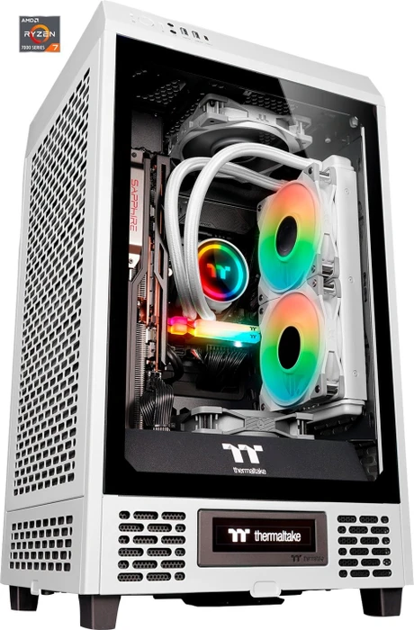 Thermaltake Toughline T200A, weiß, Ryzen 7 7800X3D, 32GB RAM, 1TB SSD, Radeon RX 7900 XT