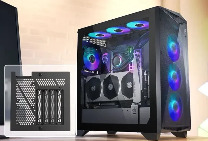 MSI MPG Gungnir 300R Airflow White, weiß, Glasfenster