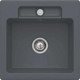 Villeroy & Boch Siluet 50 S Einbau Becken mittig graphite