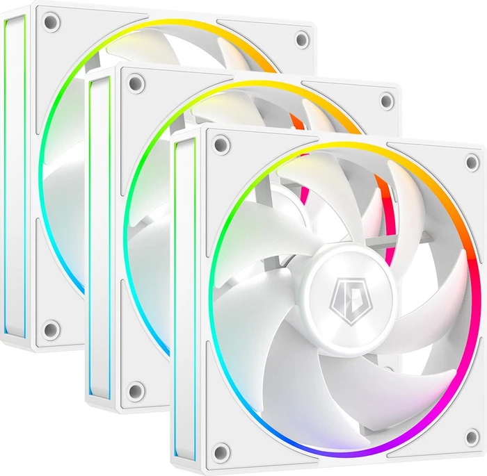 ID-Cooling AF-127-ARGB-W Trio, weiß, 120mm, 3er-Pack