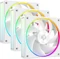 ID-Cooling AF-127-ARGB-W Trio, weiß, 120mm, 3er-Pack Vorschaubild