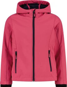 CMP Softshell Melange Fix Hood Funktionsjacke magenta (Junior)