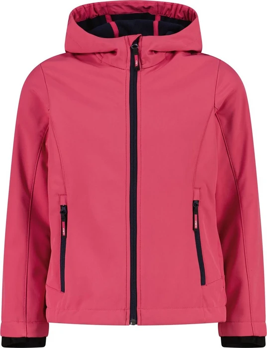 CMP Softshell Melange Fix Hood Funktionsjacke magenta (Junior)