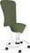 Aeris Swopper Work New Edition Bürohocker mit Rollen und Lehne, Feder Low, Gestell Alu weiß, Bezug Mikrofaser Comfort grün Vorschaubild