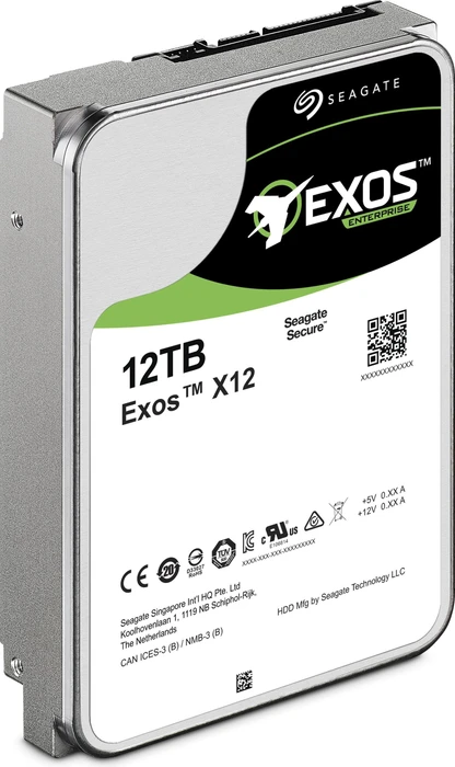 Seagate Exos X X12 12TB, 24/7, 512e / 3.5" / SATA 6Gb/s