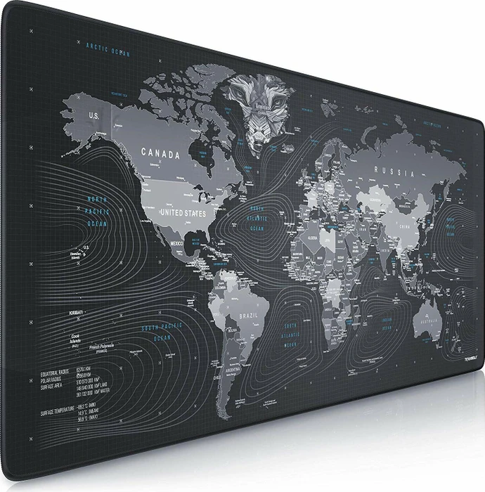 Titanwolf Global Wolf XXL Speed Gaming-Mauspad, schwarz/blau