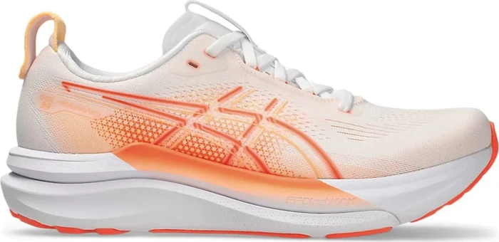 Asics Gel-Kayano 33 white/vivid coral (Damen)