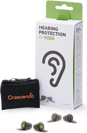 Wellneuss Crescendo Hearing Protection Ohrstöpsel Kids, 4 Stück (verschiedene Größen)