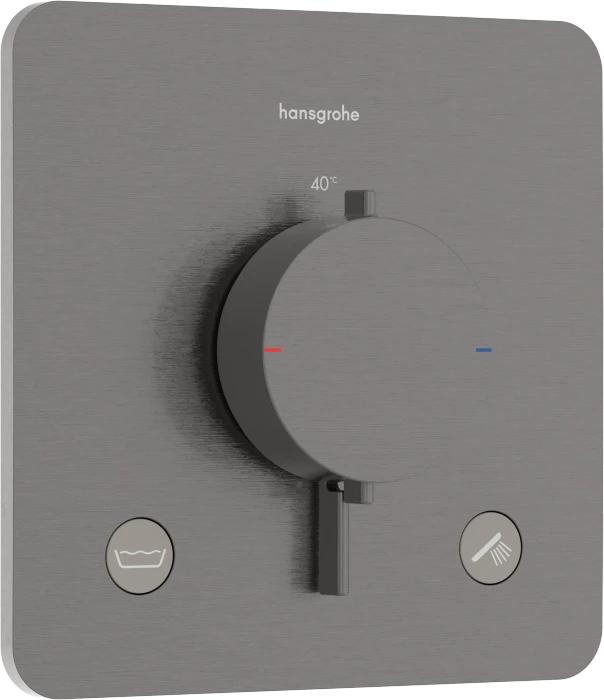 Hansgrohe Ecostat Comfort Q Thermostat Unterputz für 2 Verbraucher mit integrierter Sicherungskombination nach EN1717