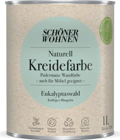 Schöner Wohnen Naturell Kreidefarbe innen eukalyptuswald kräftiges blaugrün, 1l