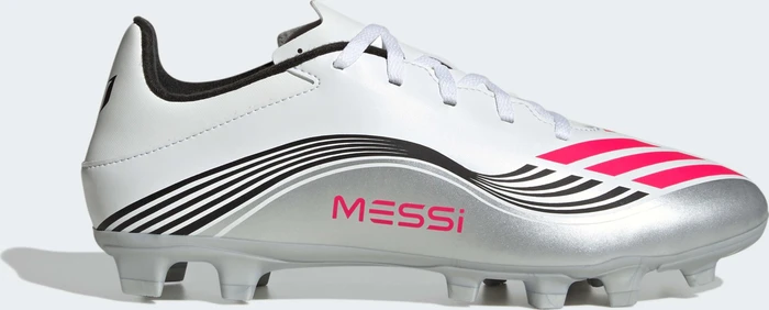 adidas F50 Messi Club FG/MG cloud white/lucid red/silver metallic (Herren)