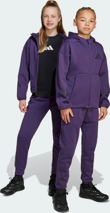 adidas Tapered-Leg Z.N.E. Trainingshose lang aurora plum/aurora black (Junior)