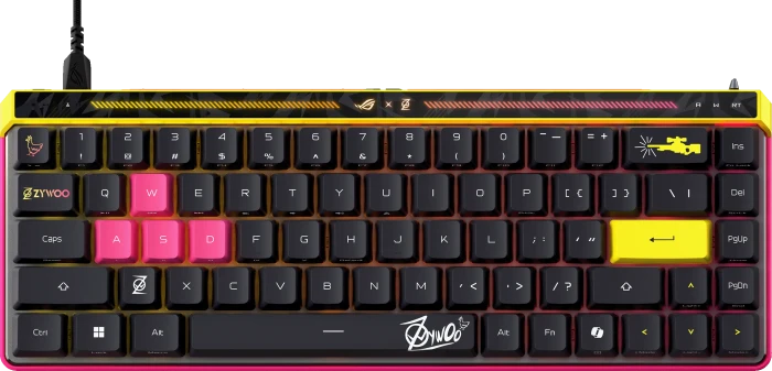 ASUS ROG Falchion Ace HFX, ZywOo Edition, PBT, ROG HFX Magnetic, USB, US