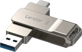 Lexar JumpDrive D40E 64GB, USB-A + USB-C, USB 3.2 Gen 1×1