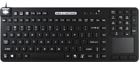 Man & Machine Really Cool Touch Keyboard, schwarz, USB, DE