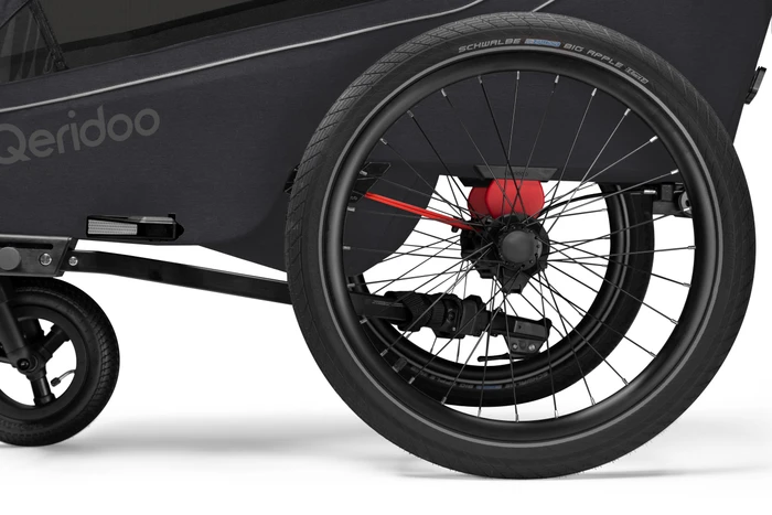 Qeridoo Kidgoo 2 Fahrradanhänger phantom grey (Modell 2026)