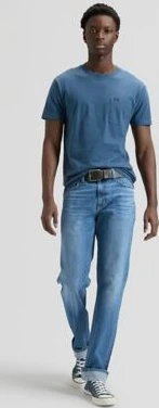 Lee Slim Ultimate Pocket T-Shirt kurzarm academy blue (Herren)