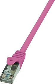LogiLink EconLine Patchkabel, Cat6, F/UTP, RJ-45/RJ-45, 0.5m, rosa