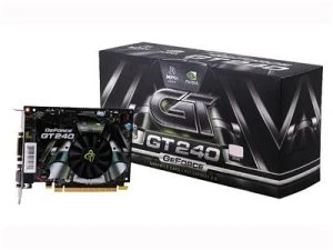 XFX GeForce GT 240, 512MB DDR3, VGA, DVI, HDMI