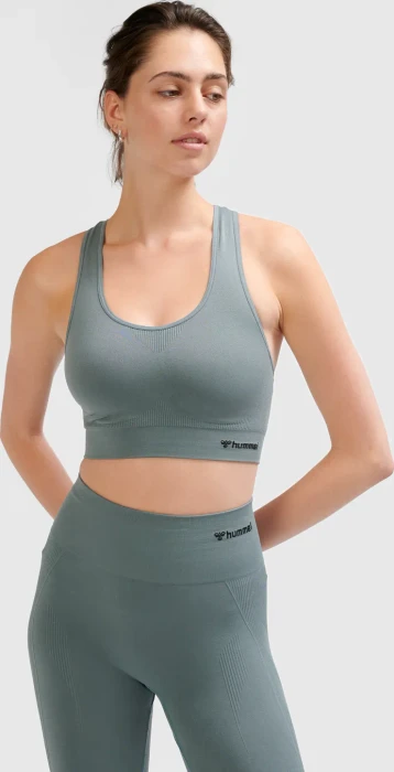hummel Seamless Sports Top Funktionsshirt ärmellos balsam green (Damen)