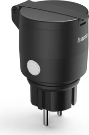 Hama WLAN-Steckdose Outdoor, Smart-Steckdose, schwarz (00176627)