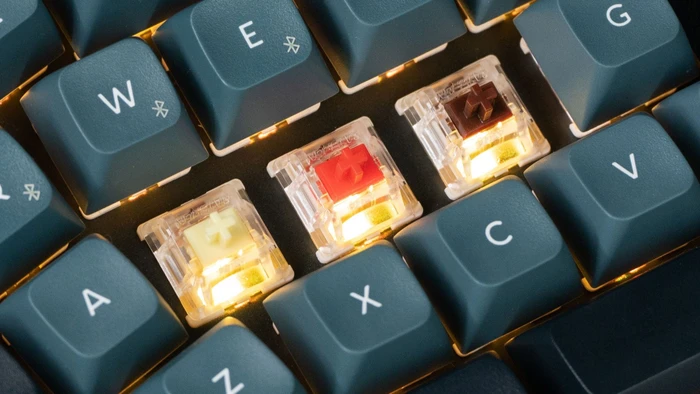 Keychron V1 Max, Carbon Black, LEDs RGB, hot-swap, Gateron Jupiter BANANA, USB/Bluetooth, DE