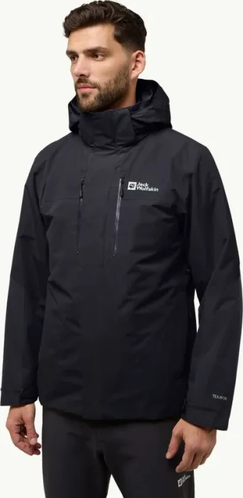 Jack Wolfskin Jasper 3in1 Funktionsjacke schwarz (Herren)