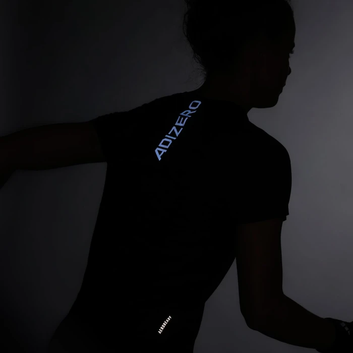 adidas Adizero Running Laufshirt kurzarm schwarz (Damen)