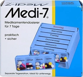 Hans-H. Hasbargen Medi 7 Medikamentendosierer blau, 1 Stück
