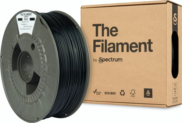Spectrum PETG, schwarz, Spule, 1.75mm, 3.00kg