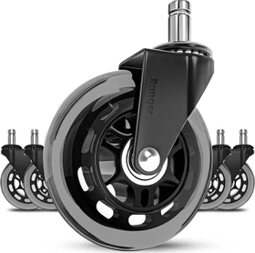 Ranqer Hartboden Ersatzrollen, schwarz, 5 Stück