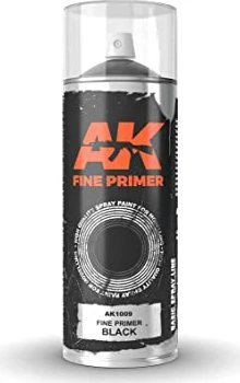 AK-Interactive fine primer black spray, 400ml
