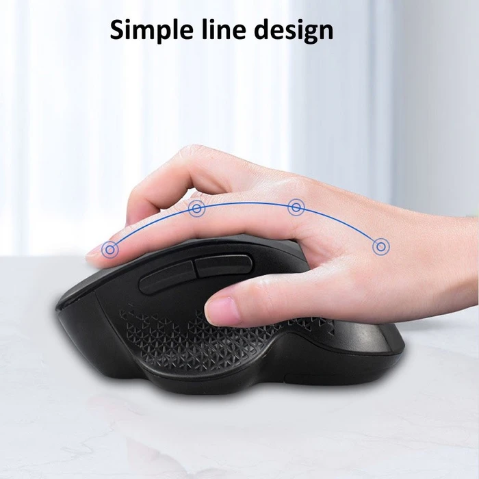 Equip Rechargeable Dual Mode Wireless Mouse schwarz, USB/Bluetooth