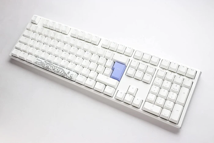 Ducky One 3 PBT, LEDs RGB, Pure White, MX RGB BLACK, USB, UK