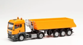 Herpa MAN TGS TM Schmitz Kipp-Sattelzug kommunalorange