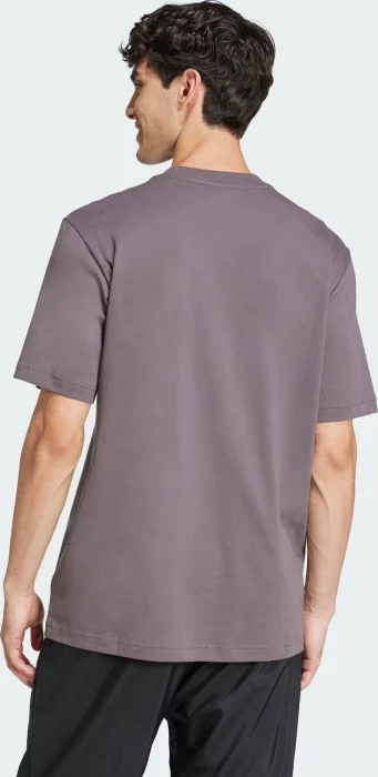adidas Essentials Small Logo Single Jersey T-Shirt kurzarm grey strata/black (Herren)