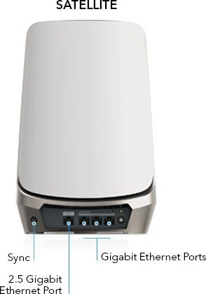 Netgear Orbi Wi-Fi 6E, 960 Serie RBKE964, AXE11000, Router und 3x Repeater Set, 4er-Bundle