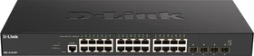 D-Link DXS-1210 Rackmount 10G Smart Switch, 24x RJ-45, 4x SFP28 (DXS-1210-28T)