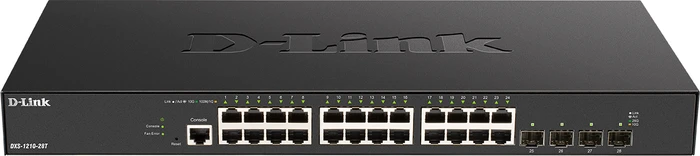D-Link DXS-1210 Rackmount 10G Smart Switch, 24x RJ-45, 4x SFP28
