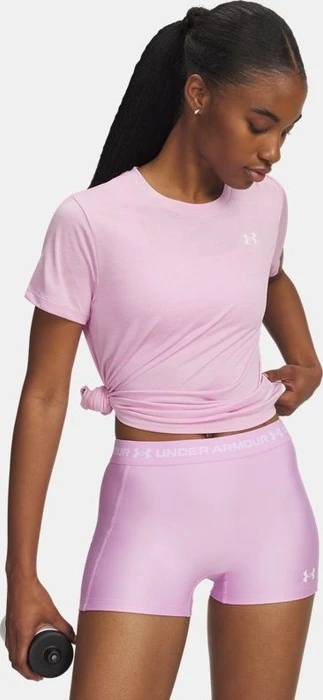 Under Armour Tech Twist Funktionsshirt kurzarm pink dawn/white (Damen)