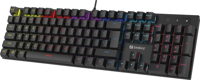 Sandberg Mechanical Game Keyboard, Gaote Outemu BLUE, USB, DE