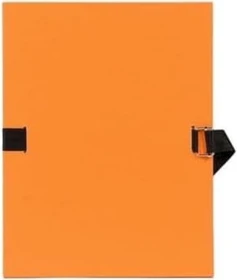 Exacompta Dokumenten Ordnungsmappe aus 2.7mm Karton mit dehnbarem Rücken, A4, orange