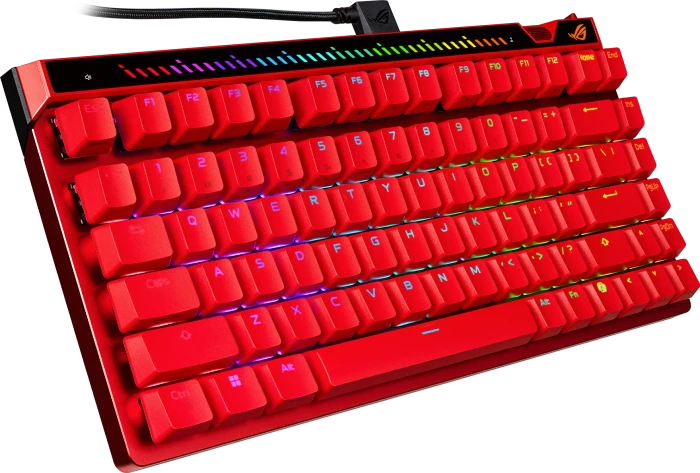 ASUS ROG Falchion Ace 75 HE, Lava Red, ROG HFX V2 Magnetic, USB, US
