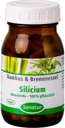 Sanatur Bambus & Brennnessel Silicium Kapseln, 90 Stück