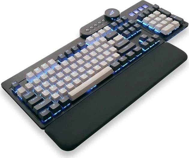 Mountain Mineral Keycap Set, Kunststoff (PBT) Double-Shot, weiß/schwarz, 113 Tasten (104+9), ANSI-US