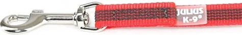 Julius K9 Color & Gray Leine, 2m, rot/grau