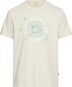 Camel Active Print Organic Cotton T-Shirt kurzarm beige (Herren)