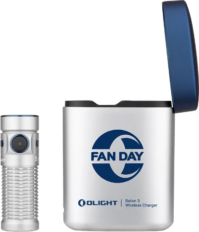 OLight Baton 3 Kit Taschenlampe silber